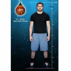 Aqua Head Hunter 12" Training Bag - Black Eye 35lbs -REFLEX Sales Shop aqua head hunter 12 training bag black eye 35lbs 4 2723 p