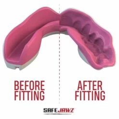 SafeJawz Extro Pink Fangz Mouth Guard -REFLEX Sales Shop safejawz extro pink fangz mouth guard 4 8454 p