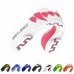 SafeJawz Extro Pink Fangz Mouth Guard -REFLEX Sales Shop safejawz extro pink fangz mouth guard 5 8454 p