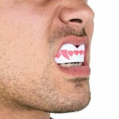 SafeJawz Extro Pink Fangz Mouth Guard -REFLEX Sales Shop safejawz extro pink fangz mouth guard 7 8454 p