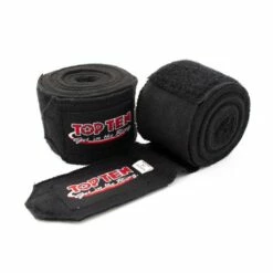 TOP TEN Elasticated Hand Wraps 250cm Black