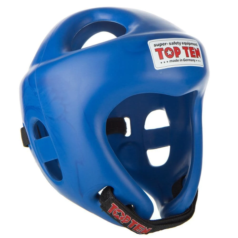 TOP TEN Fight Head Guard Blue 3 TOP TEN Fight Head Guard Blue