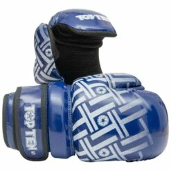 TOP TEN Glossy Block PRISM Pointfighter Gloves Blue