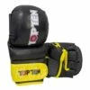TOP TEN MMA Sparring Gloves "Thumb Guard" Black/Yellow -REFLEX Sales Shop top ten mma sparring gloves thumb guard black yellow 7329 1 p