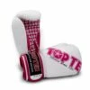 TOP TEN Women's Boxing Gloves White/Pink 10oz
